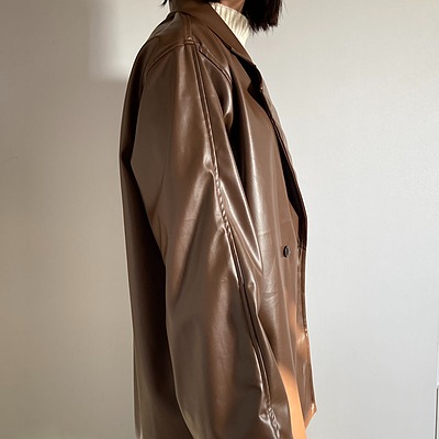  کت بیسیک چرم Basic Leather Coat l